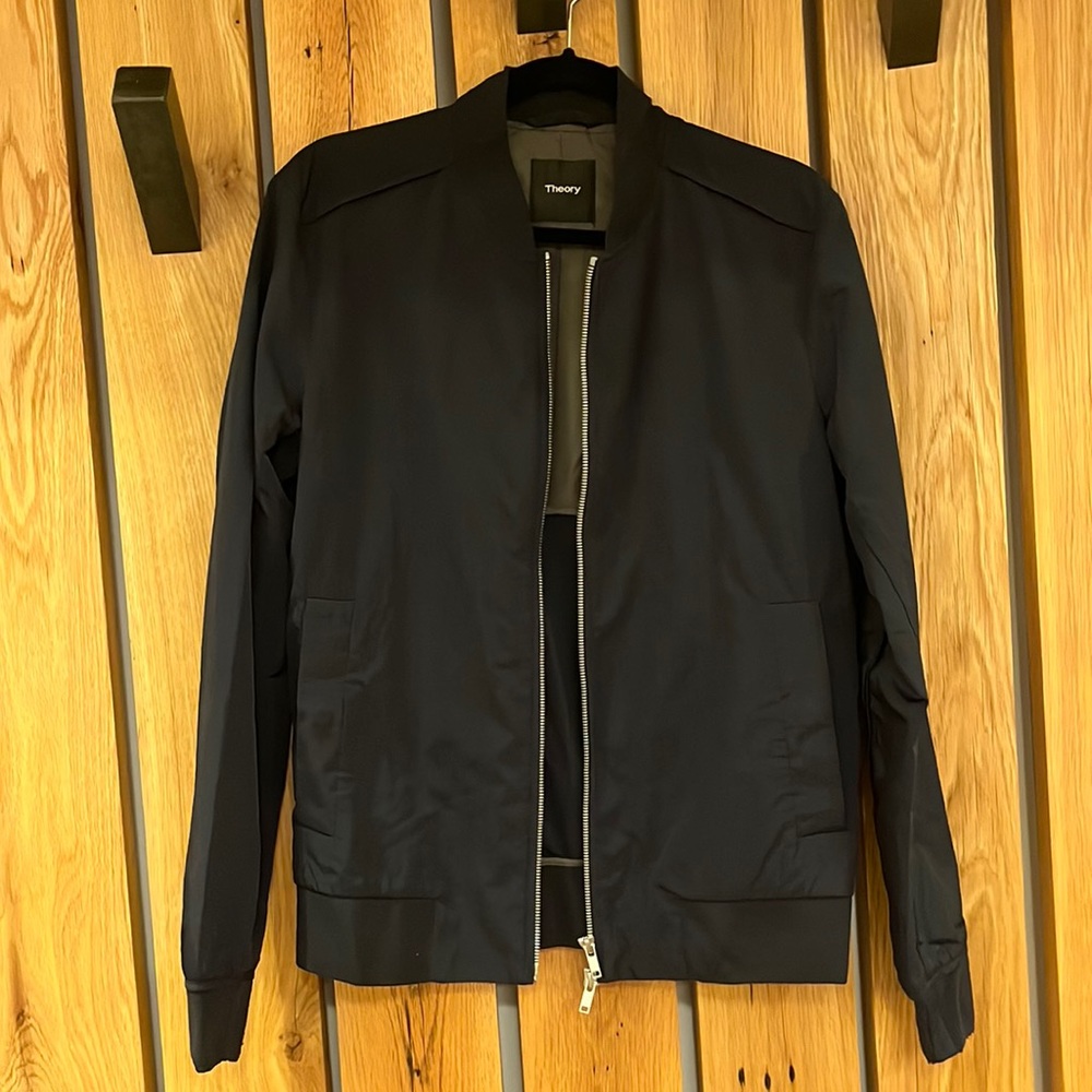 Theory Navy Bomber Jacket